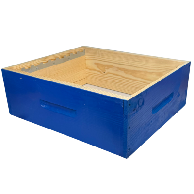 Hausse dadant 9 cadres bleue